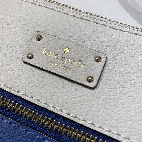 Genuine Kate Spade Women’s Roma Grove Street Colorblock Crossbody Blue/White Bag - Picture 6 of 11